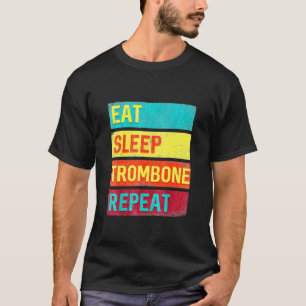 Camiseta Trombonista comiendo el sueño repetición de trom
