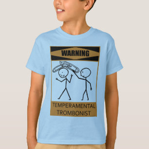 Camiseta Trombonista de temperatura de advertencia
