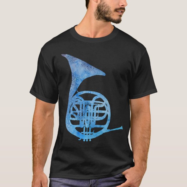 Camiseta Trompa azul eléctrica (Anverso)