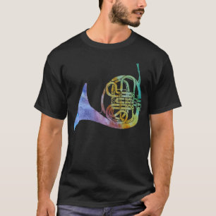 Camiseta Trompa del lavado del arco iris