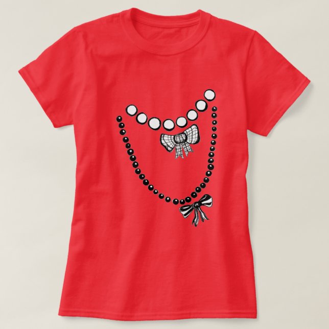 Camiseta Trompe L'oeil Necklaces (Diseño del anverso)