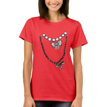 Camiseta Trompe L'oeil Necklaces
