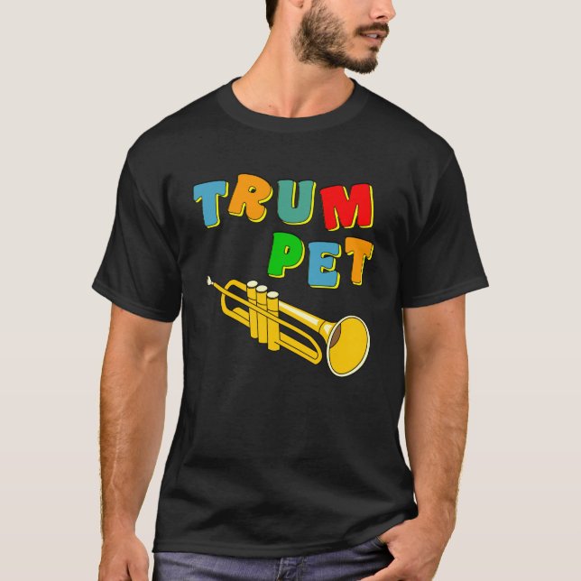 Camiseta Trompeta colorida (Anverso)