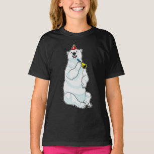 Camiseta Trompeta de cumpleaños del oso polar