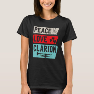 Camiseta Trompeta de instrumento musical Clarion amante Cla