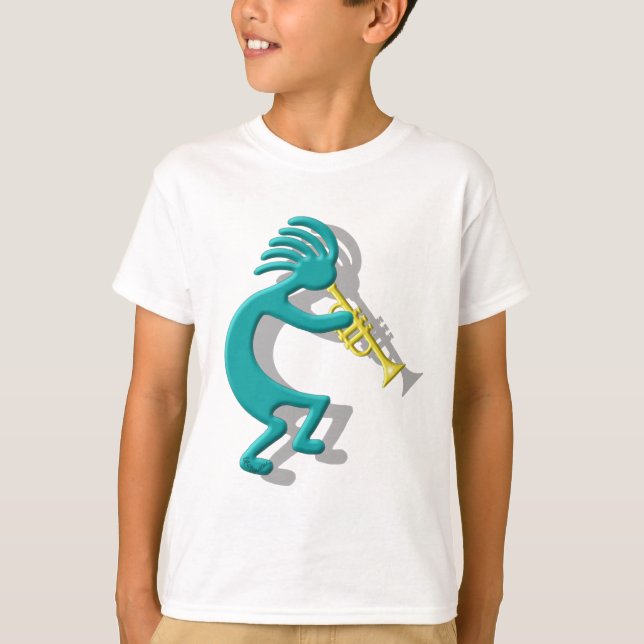 Camiseta Trompeta de Kokopelli (Anverso)