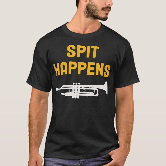 Camiseta Trompeta Divertida Saliva (Anverso)