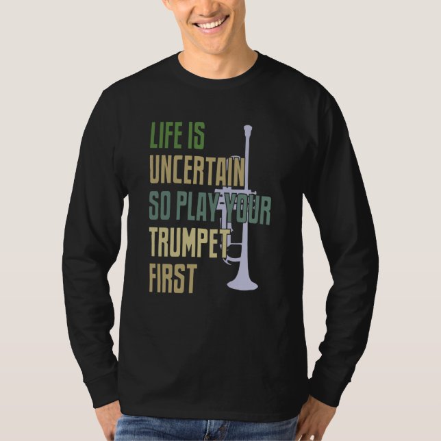 Camiseta Trompetista Estilo Retro (Anverso)