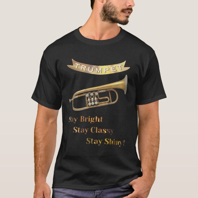 Camiseta Trompetista Humor Divertido Instrumento Musical (Anverso)