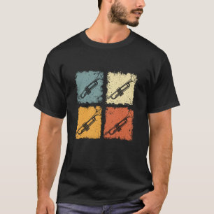 Camiseta Trompetista Vintage Banda de Música de Desfile Ret