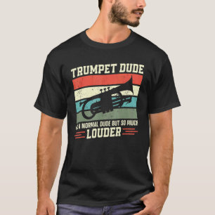 Camiseta Trompetista Vintage Retro Tipo de Trompeta Como Un