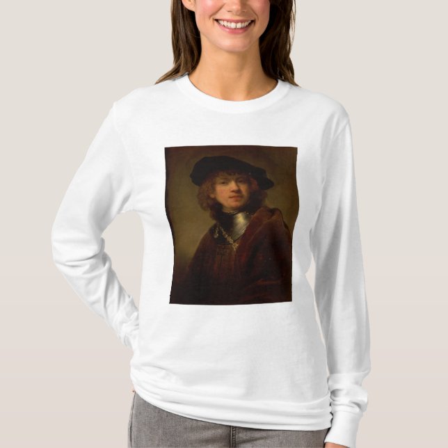 Camiseta Tronie' de un joven con Gorget y Beret (Anverso)