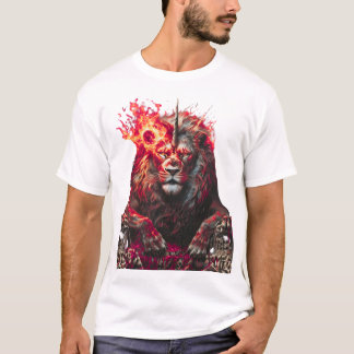 Camiseta Trono del león infernal - Bestia mítica de Fi