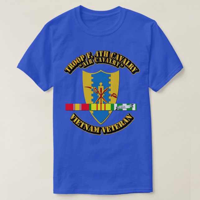 Camiseta Troop F 4ª Caballería con Cinta SVC (Diseño del anverso)