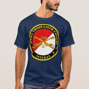 Camiseta Tropa Alpha 240.ª rama de caballería Veterano Blan