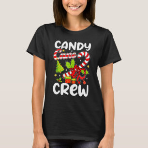 Camiseta Tropa de Bastón de Caramelo Navideño Dulces Niños