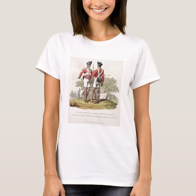 Camiseta Tropas nativas al servicio de la Compañía de las I (Anverso)