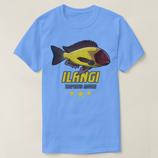 Camiseta Tropheus Moorii Moori Ilangi Tanganyika Cichlid Aq (Diseño del anverso)