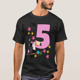 Camiseta Tropi, Chica de cumpleaños de 5 años de edad de To