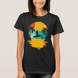 Camiseta Tropi De Paddleboarder De Puente De Atardecer