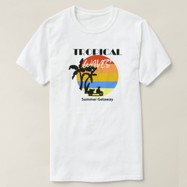 Camiseta tropical (Diseño del anverso)