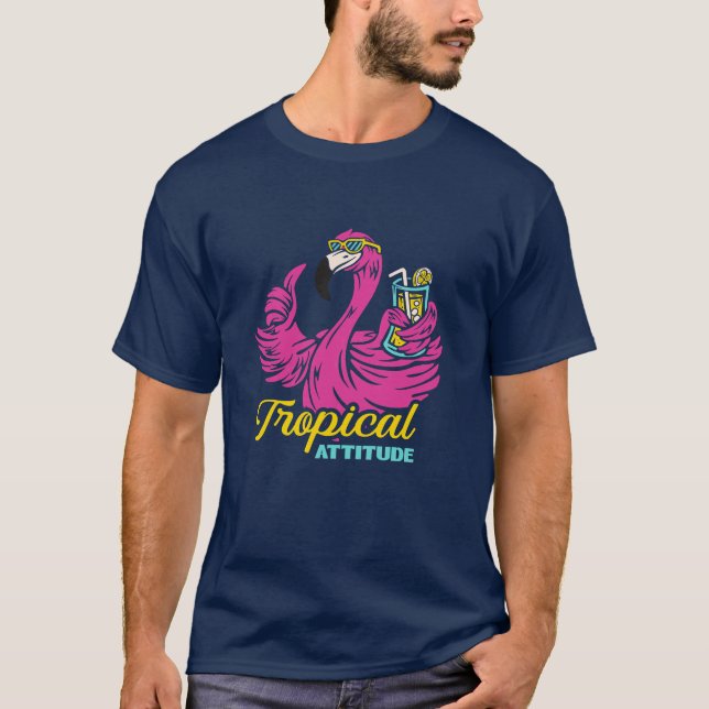 Camiseta Tropical Attitude (Anverso)