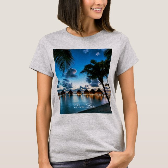 Camiseta Tropical Bora Bora (Anverso)