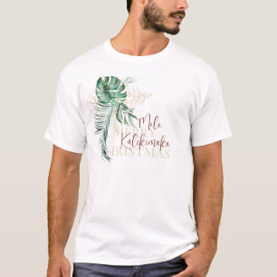 Camiseta Tropical Botánico Mele Kalikimaka