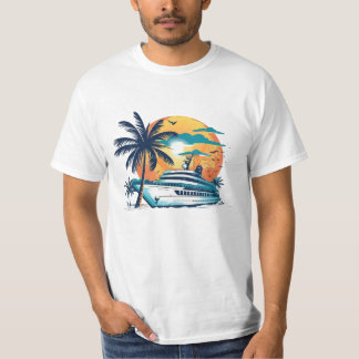 Camiseta Tropical De Amanecer - Isla Escape Vib