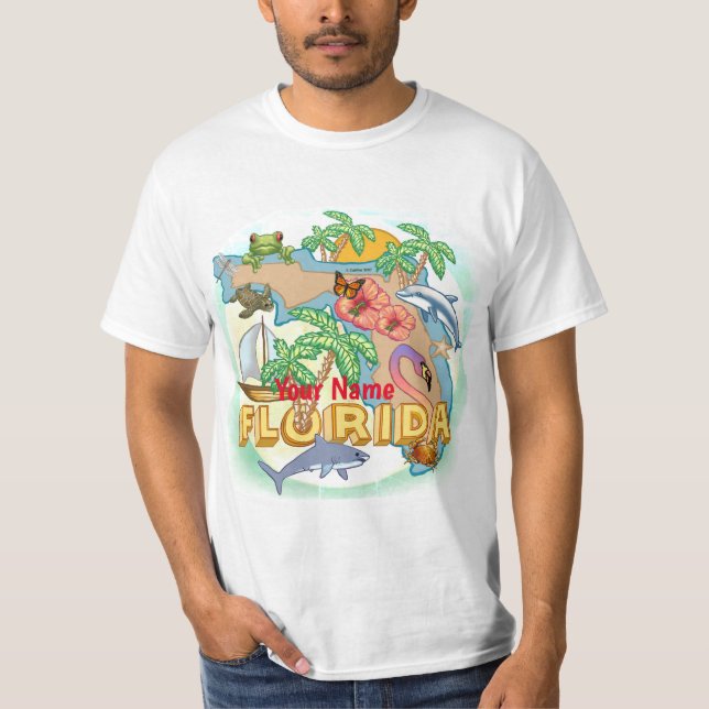 Camiseta tropical de Florida (Anverso)