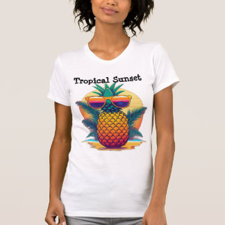 Camiseta Tropical De Piña De Sol