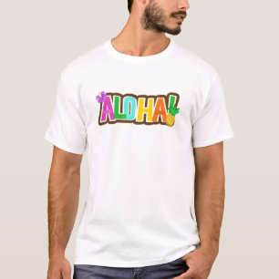 Camiseta Tropical de Surfing de la Isla Hawái de Aloha