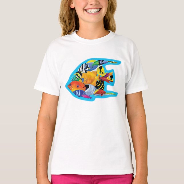 Camiseta tropical del grupo de los pescados (Anverso)