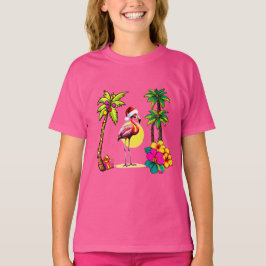 Camiseta tropical Flamingo para Chicas
