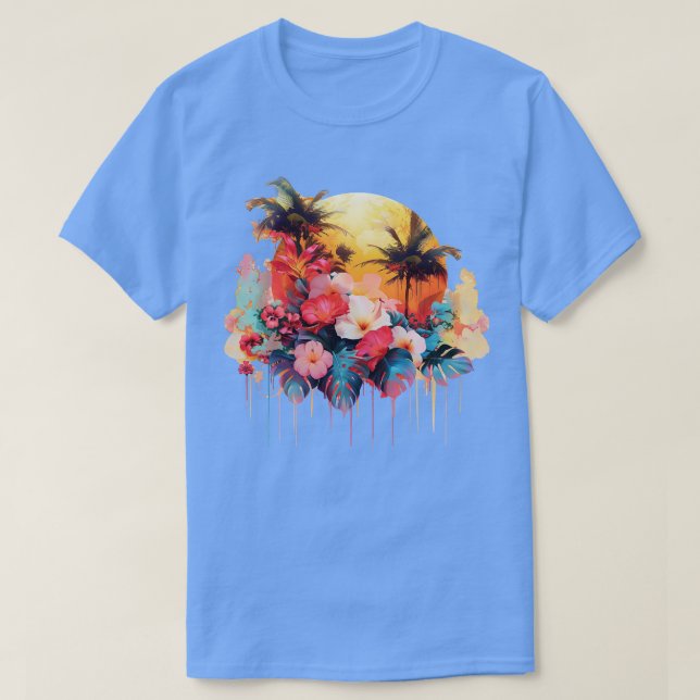 Camiseta Tropical hawaiano TShirt (Diseño del anverso)
