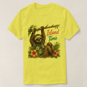 Camiseta Tropical Isla del Tiempo Perezoso