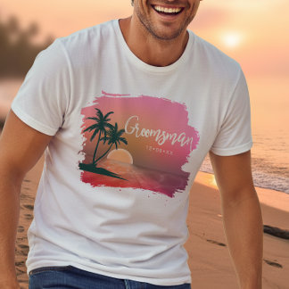 Camiseta Tropical Isle Padrino Rosa ID581