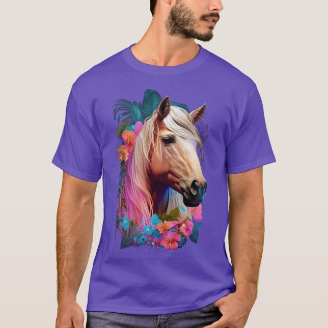 Camiseta Tropical Palomino de Caballo (Anverso)