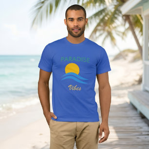 Camiseta Tropical Paradise Vibes Playa de Verano
