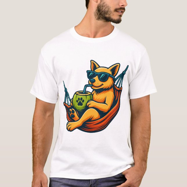 Camiseta Tropical Pup Vibes (Anverso)