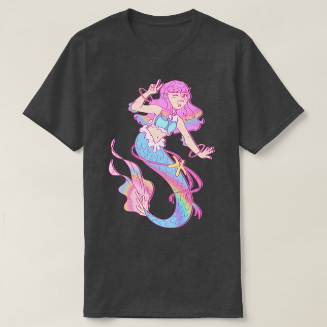 Camiseta Tropical Rouge Precure Mermaid Laura (Diseño del anverso)