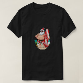 Camiseta Tropical Santa Navidad – Playa de vacaciones de su