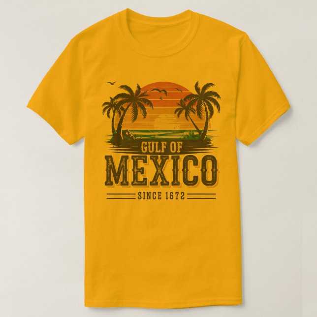 Camiseta Tropical Sunset Tee del Golfo de México (Diseño del anverso)