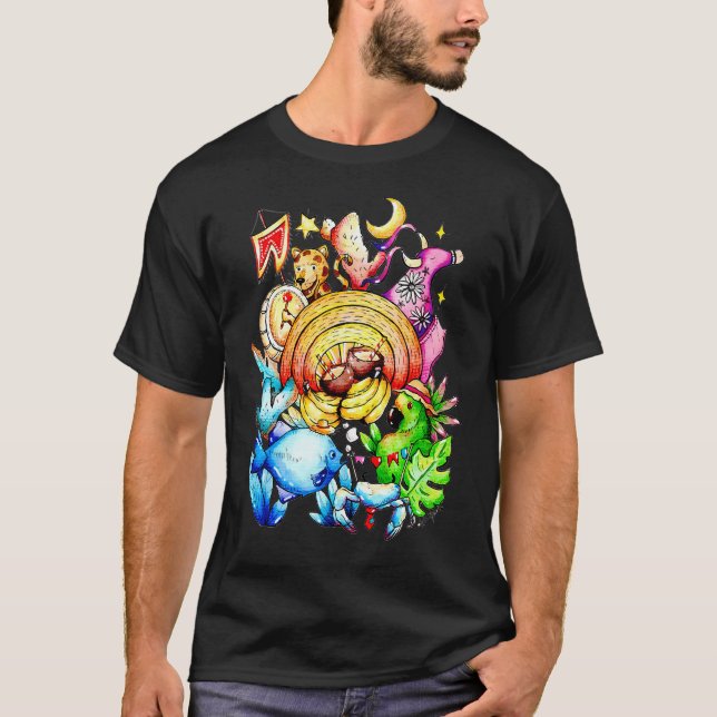Camiseta Tropicalia Acuarela (Anverso)