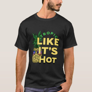 Camiseta Trópico Como Si Fuera Un Amante De La Playa De Pin