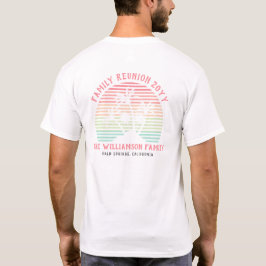 Camiseta Trópico de Reunión Retro Familiar Moderna Personal