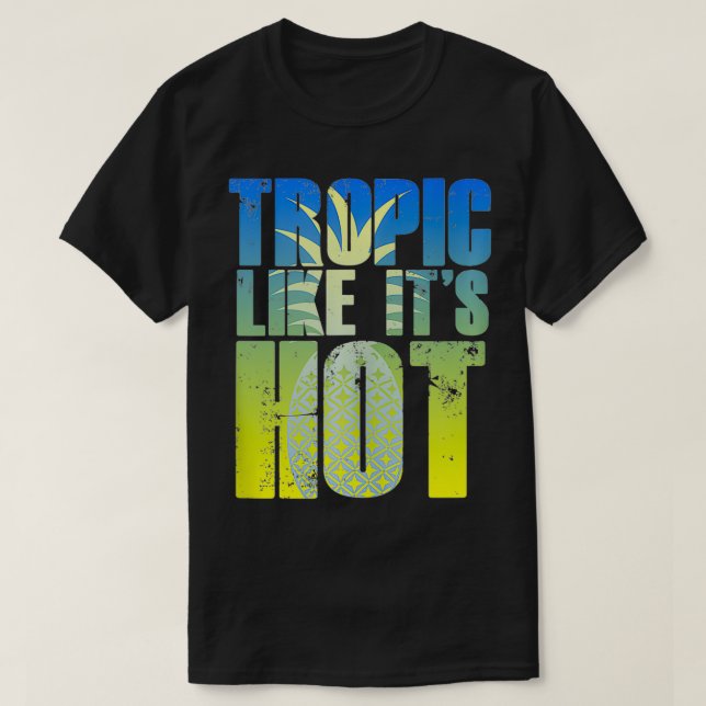 Camiseta TROPÓPICA COMO SU Cita CALIENTE Funny Beach Vacati (Diseño del anverso)