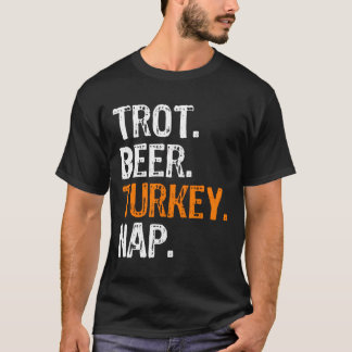 Camiseta Trot Beer Turkey Nap Acción de Gracias
