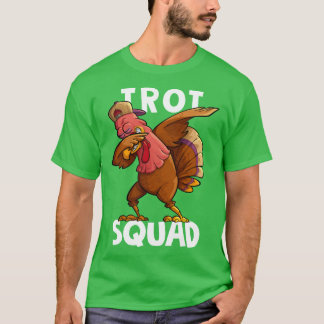 Camiseta Trot Squad Dabbing Turkey Marathon Running Matchin
