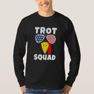 Camiseta Trot Squad Día de Acción de Gracias Pavo Corriendo